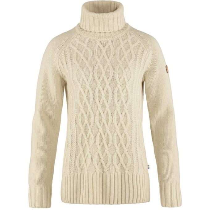 Ovik Cable Knit Roller Neck W Ovik Cable Knit Roller Neck W