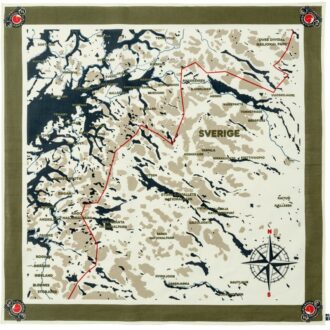 Sciarpa con mappa classica svedese Sciarpa con mappa classica svedese
